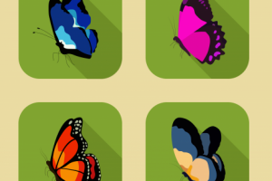Векторная иллюстрация "Бабочки"