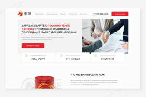 Лендинг - Продажа Франшизы