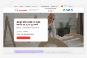 Дизайн для сайта - Фабрика экологичной детской мебели