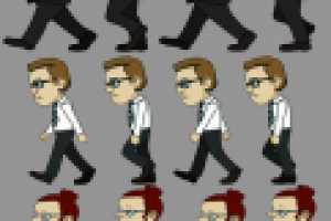 спрайты 2-D персонажей