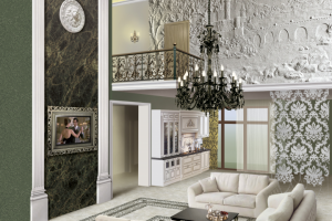 Гостиная-столовая_Ар Деко