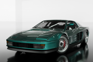 3d model of Ferrari Testarossa