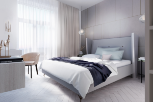 Визуализация  интерьера спальни