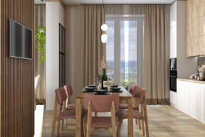 кухня гостиная с отдельным входом в частном доме