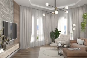 кухня гостиная со столовой в двухэтажном доме