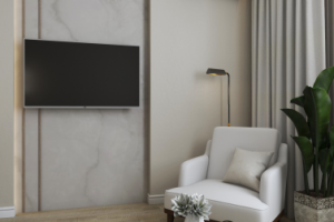 Кухня гостиная, минималистичный дизайн