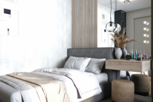 дизайн кухни гостиной в типовой хрущевки со спальней в нише