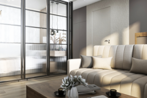 дизайн кухни гостиной в типовой хрущевки со спальней в нише