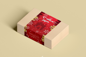 Шубер на коробку "С новым годом"