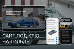 Сайт на Тильде. Подбор автомобиля в Грузии