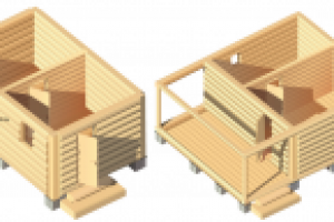 Визуализация банных срубов