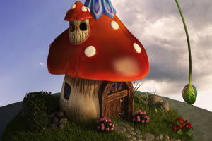 Домик-гриб