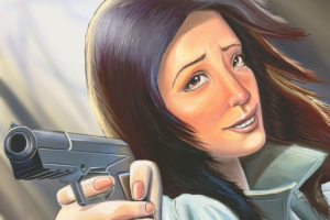 Неизвестная с пистолетом