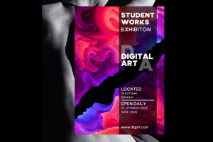 Плакат для выставки студенческих работ