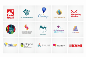 Сет из 15 логотипов