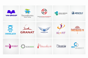 Сет из 15 логотипов