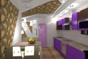 квартира в Москве свободной планировки 7 кухня1