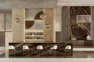 Дизайн и визуализация лобби отеля