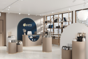 Дизайн и визуализация магазина домашнего текстиля