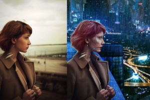 Творческая обработка фото "ТехноДевушка"