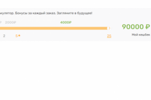 Калькулятор расчета кешбека