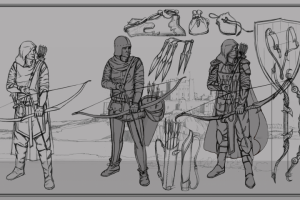 Концепт арт персонажей.