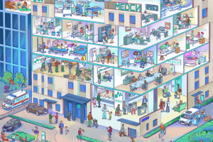 Виммельбух для медицинской клиники