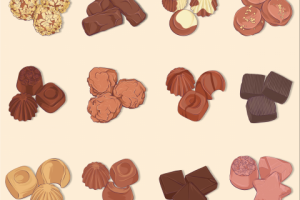 Набор конфет для кондитерской