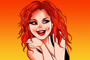 Иллюстрация девушки по фото