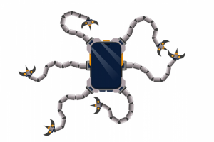 Иллюстрация с щупальцами