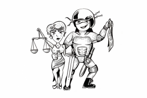 Иллюстрация в стиле карикатуры