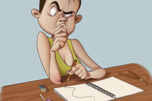 Иллюстрация "Проба художника"