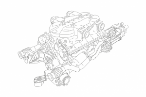 Схема двигателя