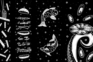 Иллюстрация на окна в заведение