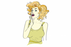 Девушка+контур