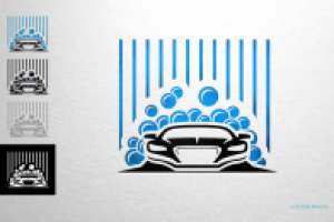 Дизайн эмблемы для автомойки (продаётся).