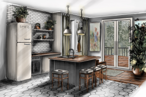 Скетч кухни