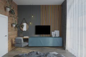 спальня в стиле ЛОФТ