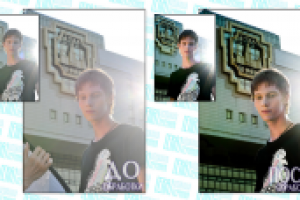 Восстановление фона при модельной съёмке, сложная цветокоррекция