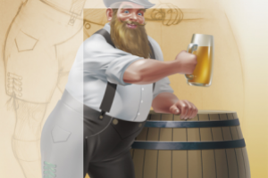 Иллюстрация для оформления пивной упаковки