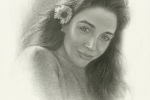 Portrait of a woman. Женский портрет. Бумага / карандаш