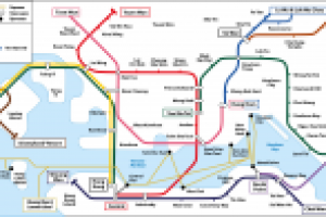 Схема метро Гонконга