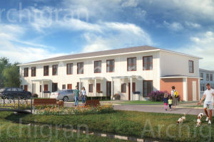 3d визуализация жилого кооператива