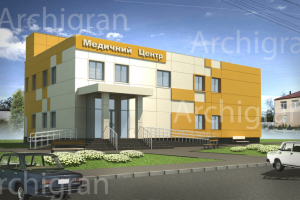 Дизайн фасада мед. центра