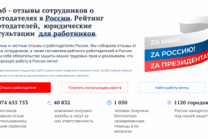 Разработка интернет портала отзывов работодателей