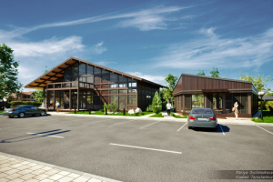 Визуализация ресторана в коттеджном поселке