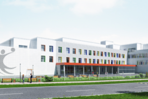 Визуализация дизайна фасада школы в М.О.