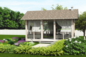 Проект беседки, визуализация