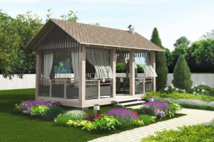 Проект беседки, визуализация