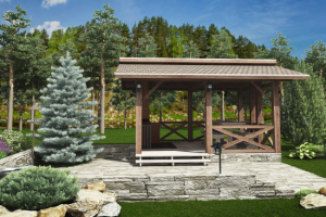 Проект беседки, визуализация